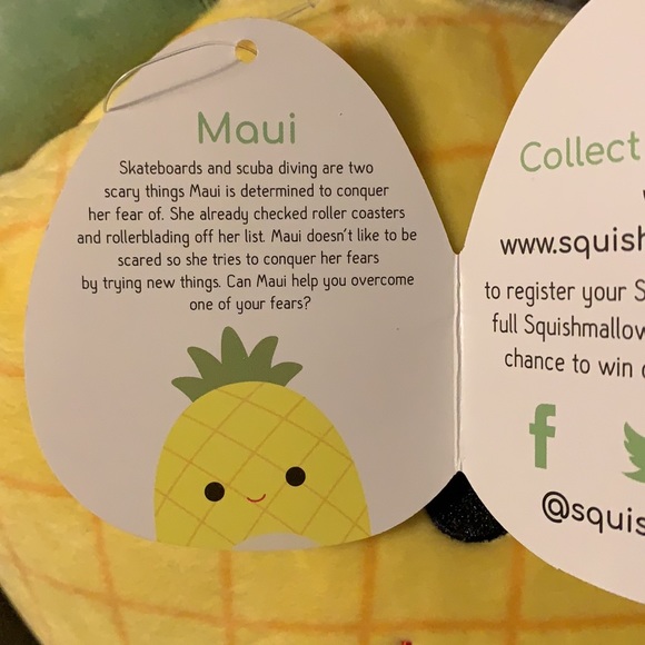 Rare 8 Maui Pineapple Squishmallow 